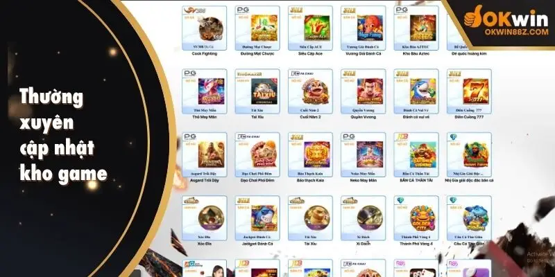 Nhà cái 789f thường xuyên cập nhật kho game tại các sảnh