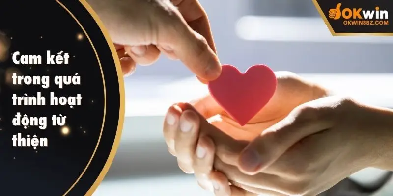 Cam kết trong quá trình hoạt động từ thiện của OKWIN