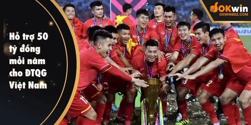 Tài trợ bóng đá 50 tỷ đồng mỗi năm cho ĐTQG Việt Nam