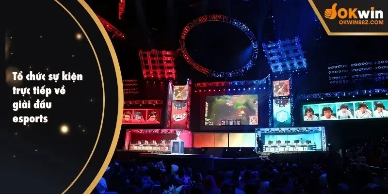 Tổ chức sự kiện trực tiếp về giải đấu esports